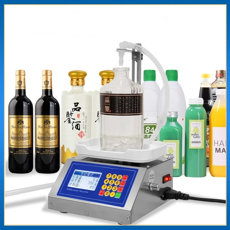 CSY-3200 Nicht schäumender Flüssigkeitsfüller, ideal für Saft-/Kochöl, 3200 ml/min Durchflussrate 110 V/220 V