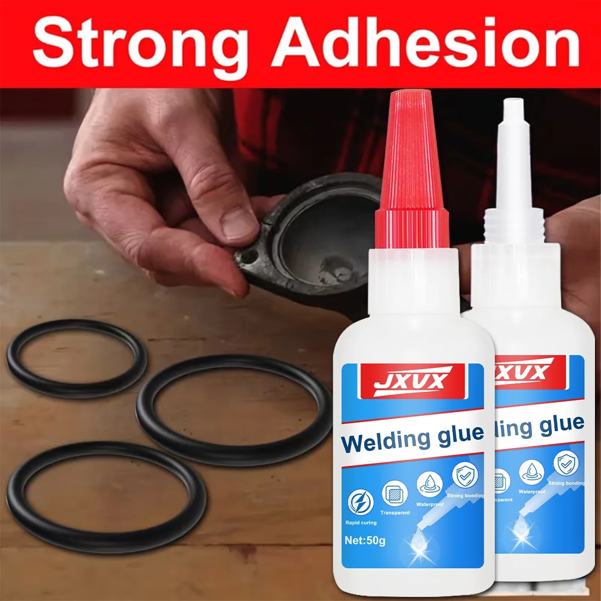 

Клей на масляной основе JXVX, 10 шт., 50 г, суперпрочный, водостойкий, быстросохнущий, универсальный, для металла, пластика, дерева, стекла, кожи, для рукоделия