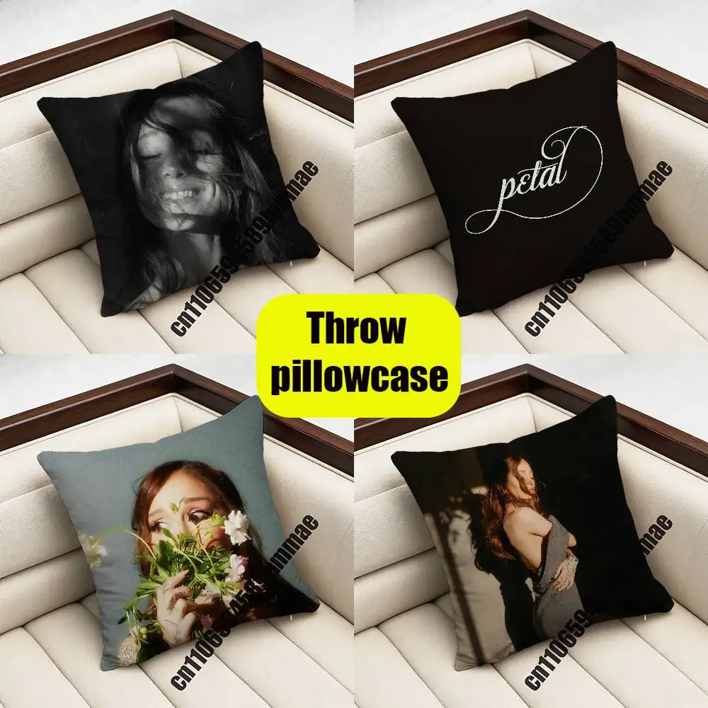 

For Singer A-Ariana Petal G-Grande Throw Pillow Case Sham 45x45cm 40x40cm Square Car Pillowcase Pad Cushion Cover
