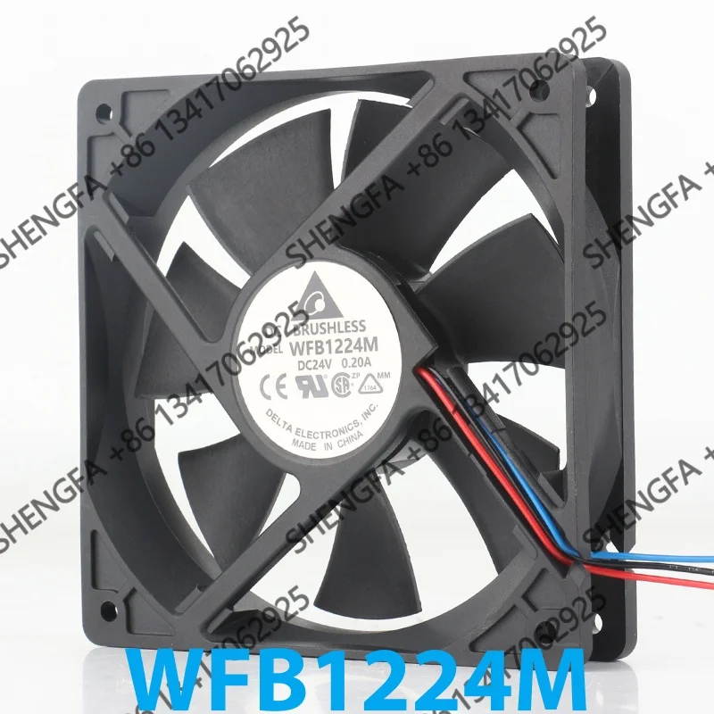 AC EC 12025 120x120x25MM 12CM Dual ball bearing high air volume inverter 3-wire Delta 5V 12V 48V DC24V 0.20A WFB1224M coolingfan
