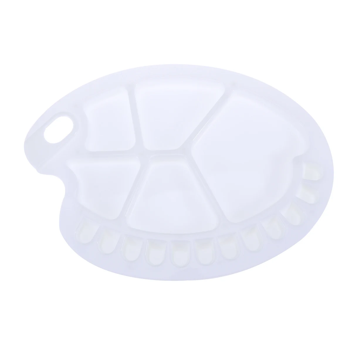 

Foot Palette Watercolor Paint Trays Gouache for Painting with Thumb Holes Multifunctional Nail DIY Supply