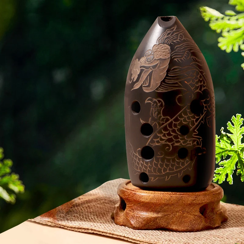 8/10 Holes Pottery Xun Ocarina Professional Xun Music Flute Beginner Playing Traditional Ethnic Musical Instruments Gifts