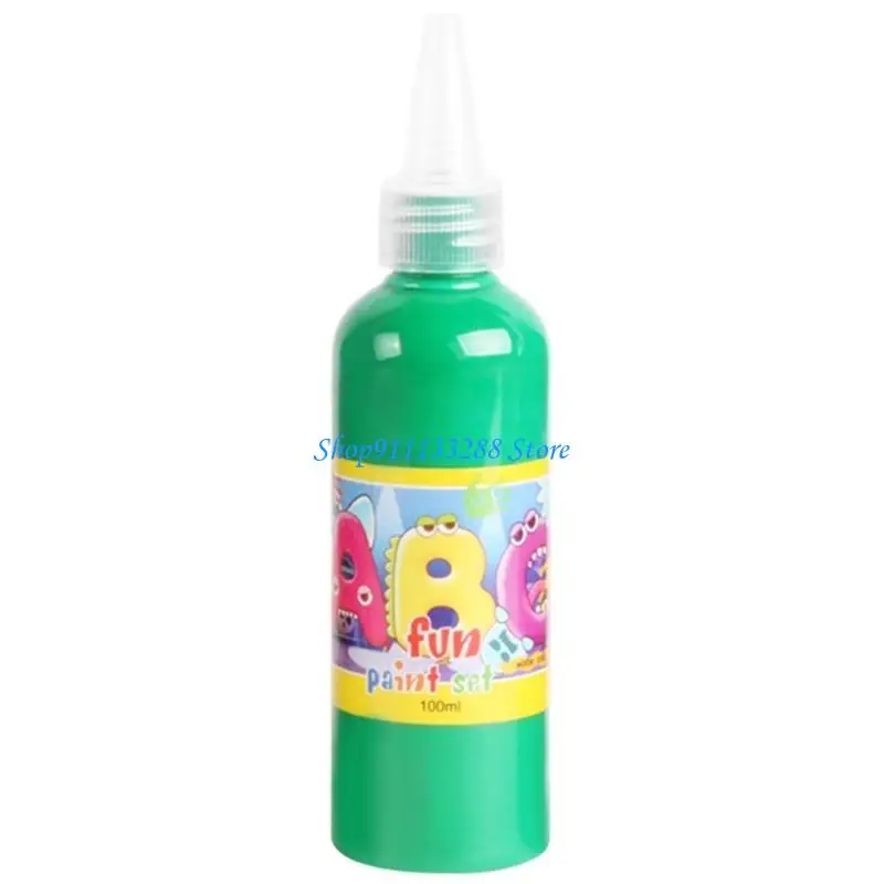 G88D Non Toxic Finger Paint Washable 12 Colors 100ml Each Stationery for Child Student Prize Children Early Learning Props