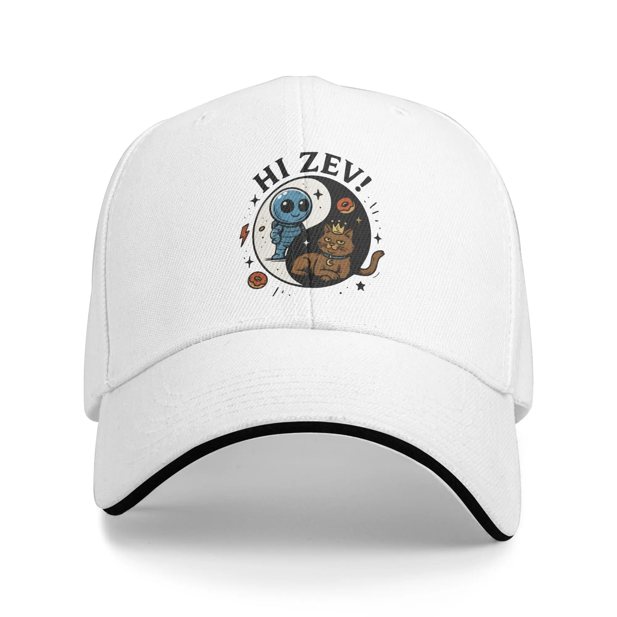 Dungeon Crawler Carl Sun Baseball Cap Hi Zev! Princess Donut  Summer y2k Funny Trucker Hat For Men Women Kpop Rock Baseball Caps
