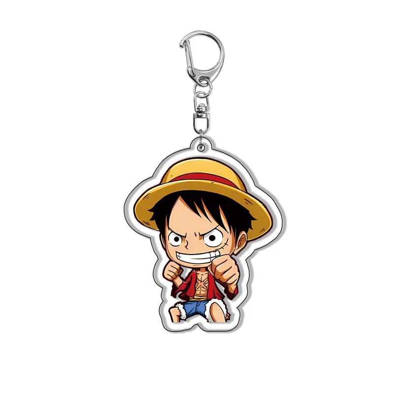 

One Piece KeyChain Schoolbag Pendant Decoration Key Holder Anime Decor Key Buckle Birthday Party Favors Decorations