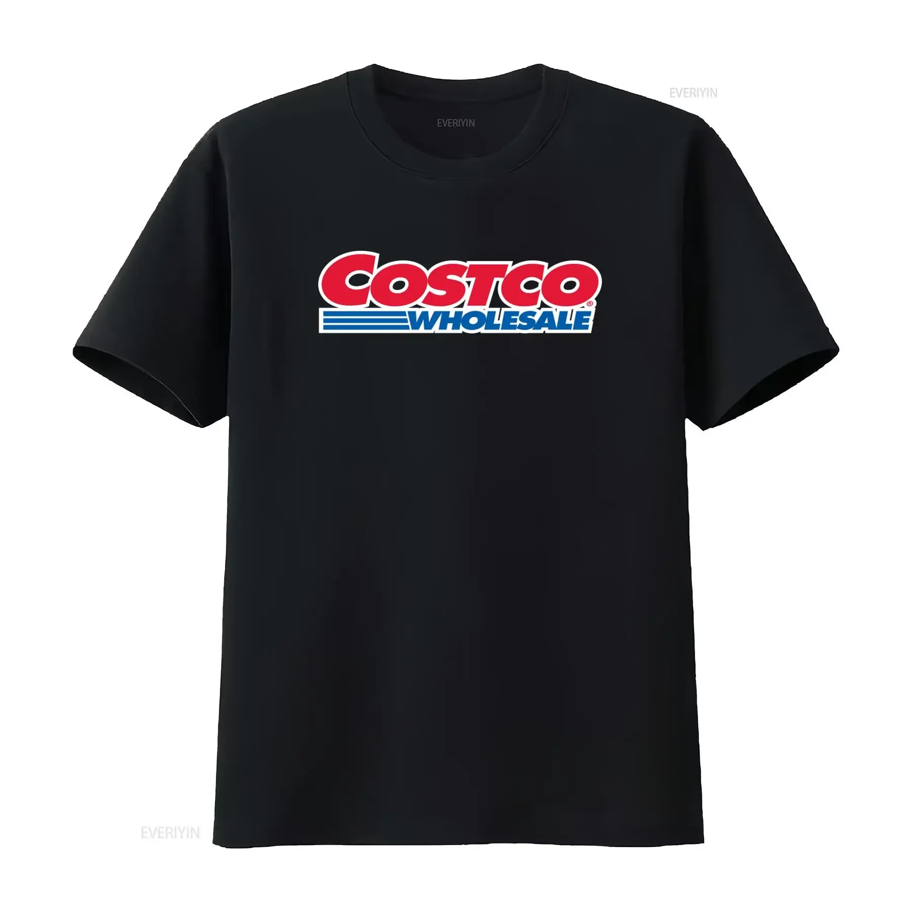 New Men's Costco Wholesale Logo T Shirt Adult Size Fast USA Shipping Premium Quality Print vintage Washed Top For Everyday Wear