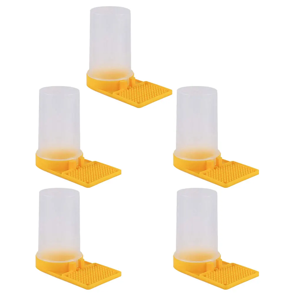 

5pcs Bee Feeder Kit Plastic Hive Entrance Water Dispenser For Beekeeping Garden Portable Bees Water Feeding Cup Beekeeper Tools