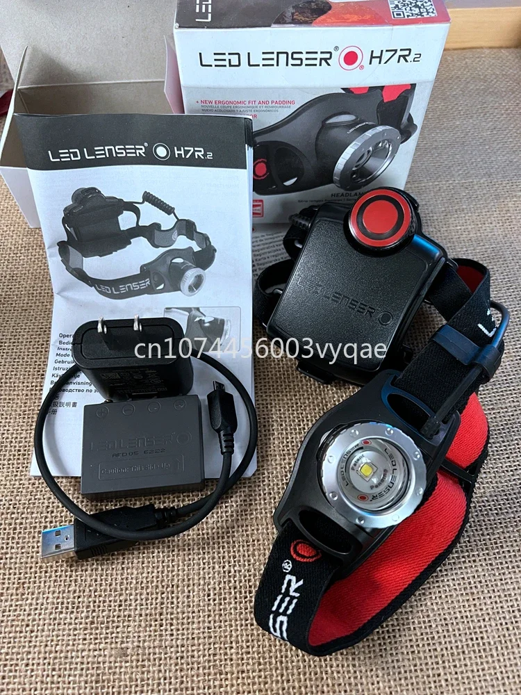 LED LENSER H7R. 2 dimming night fishing lamp headlamp strong light charging cylinder 300 lumens