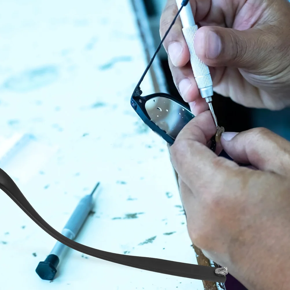 

Glasses Repair Kit Tr90 Replacement Temples Eyeglass Screws Nose Pads Screwdrivers Durable Easy Installation Eyeglasses