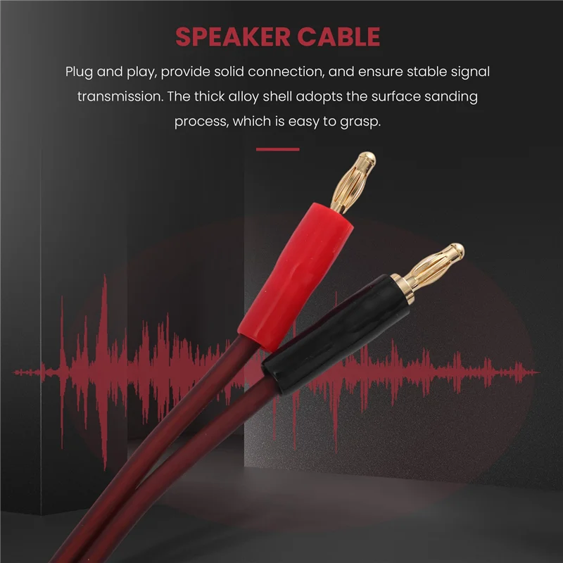 AA84 XLR To Banana สายลําโพง, XLR 3 Pin Dual Banana Plugs สายสัญญาณเสียง, gold-Plated 4 มม. ปลั๊ก XLR3 Pro Hifi