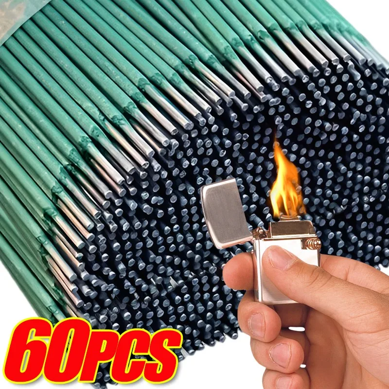 

60-10PCS Easy Melt Welding Rods Green Grey Universal Carbon Steel Welding Sticks For Pipe Iron Sheets Repairs Soldering Tool Kit