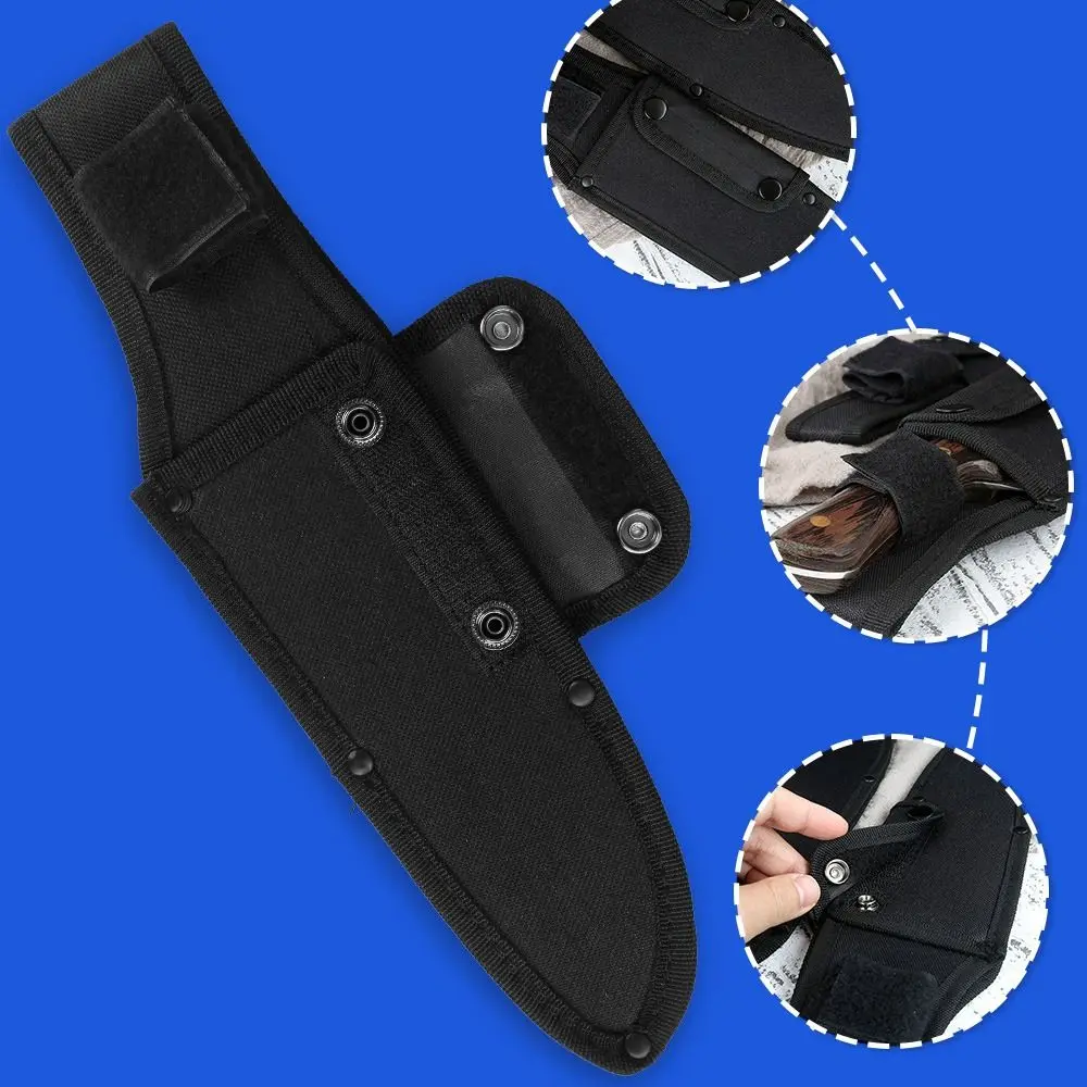 Knife Sheath Holster Oxford Sheath Holder Pocket Hunt Flashlight Case Camp Outdoor Carry Belt Loop Case Fold Knife Tool