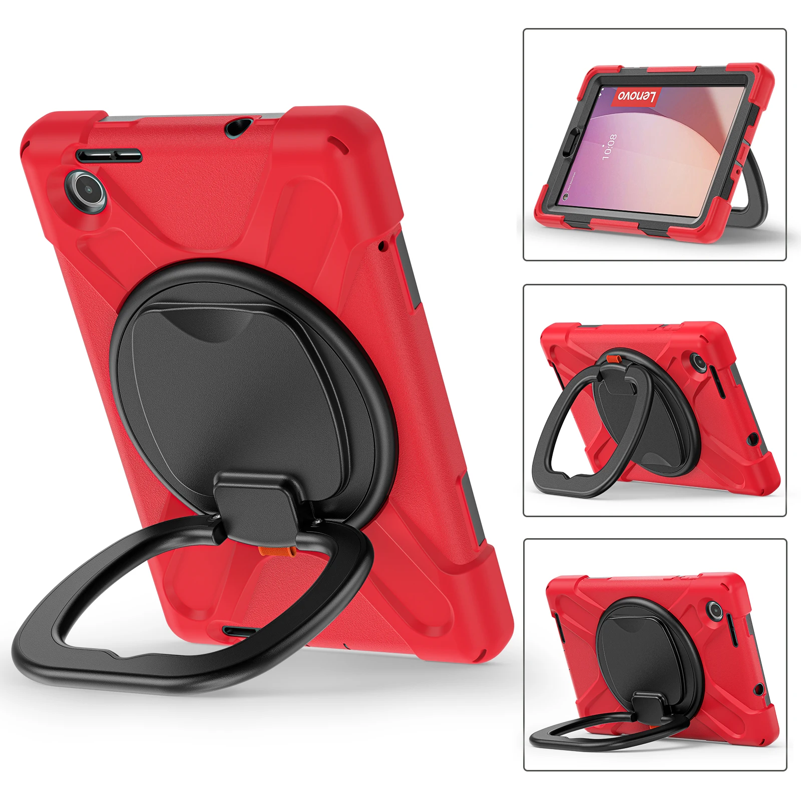 For Lenovo Tab P11 Pro Gen 2 Xiaoxin Pad Pro funda M8 4th Gen M9 Tablet Case Armor Shockproof Laptop Stand Protector 360 rotate