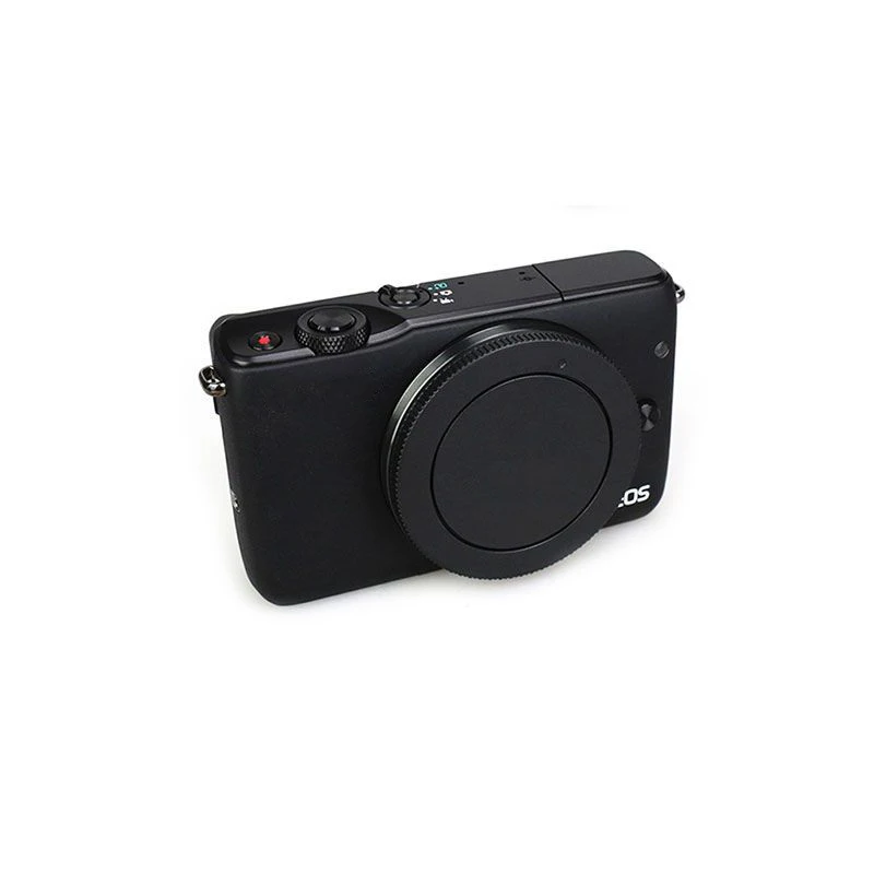 Tampa frontal da câmera + tampa da lente traseira para lentes Canon EOS M EOSM M2 M3 M5 M6 Mark II M10 M50 M100 M200 e EF-M