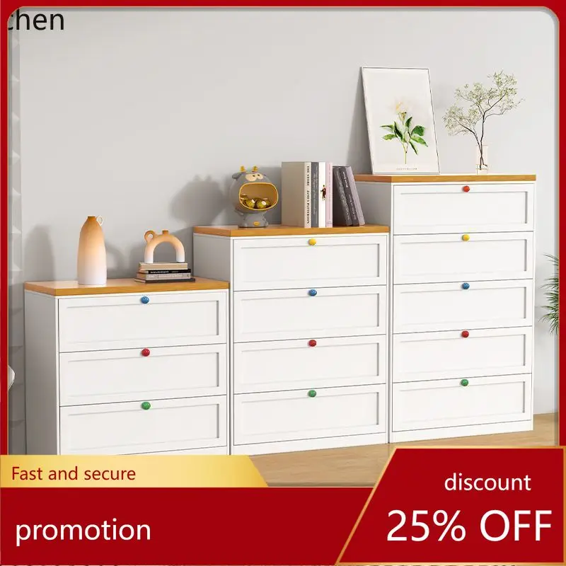 CZ Home Steel Five-Drawer Cabinet Bedroom Bedside Storage Drawer Cabinet Modern Simple Iron Art Drawer Cabinet