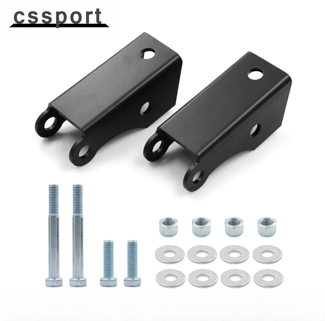 Steel Drop Shock Extenders For 1973-1987 Chevy GMC C10 C15 C20 Lowering Kit Black High Quality