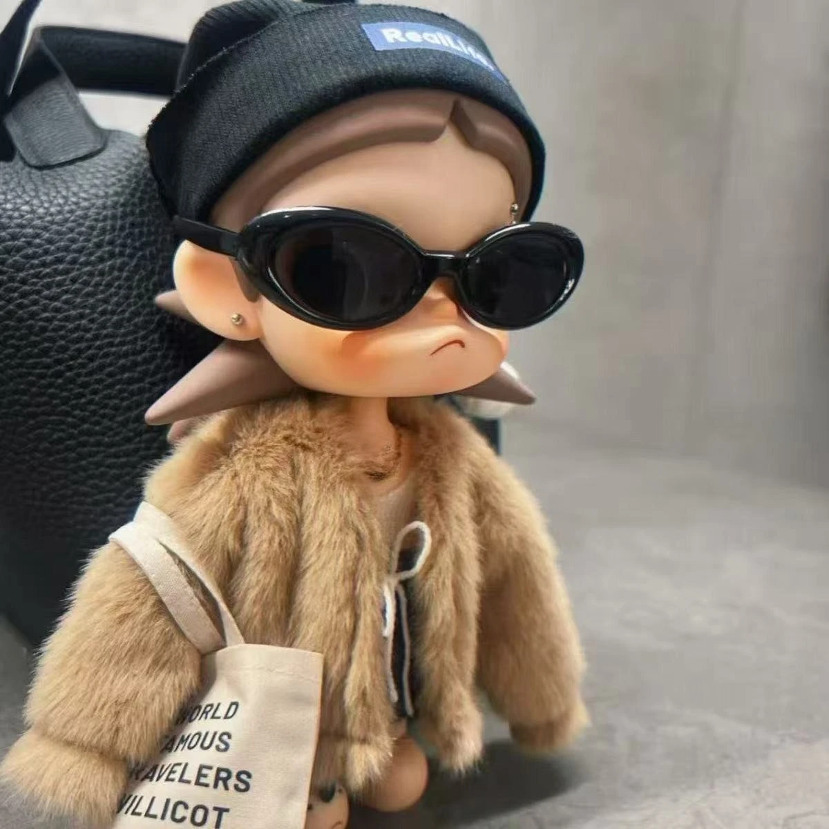 6Pcs Doll Outfit Set Faux Fur Coat For ZSIGA 1/8 BJD Replacement Doll Clothes Accessories, Doll Not Included