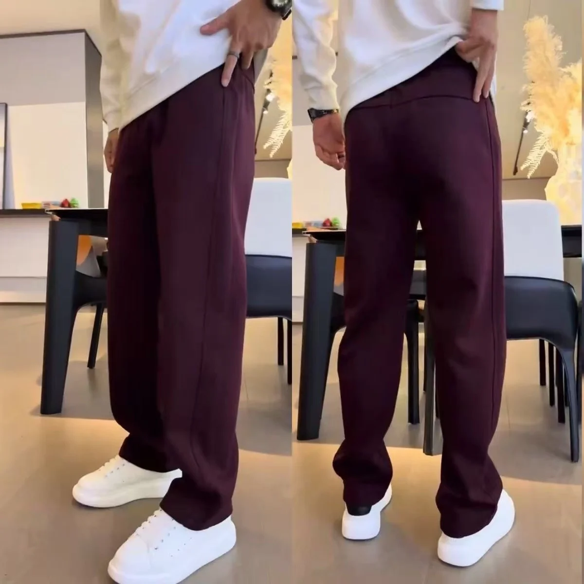 

Американские повседневные мужские брюки Thiened Fce на подкладке, прямые брюки, теплые брюки для отдыха на осень и зиму Spor Sle