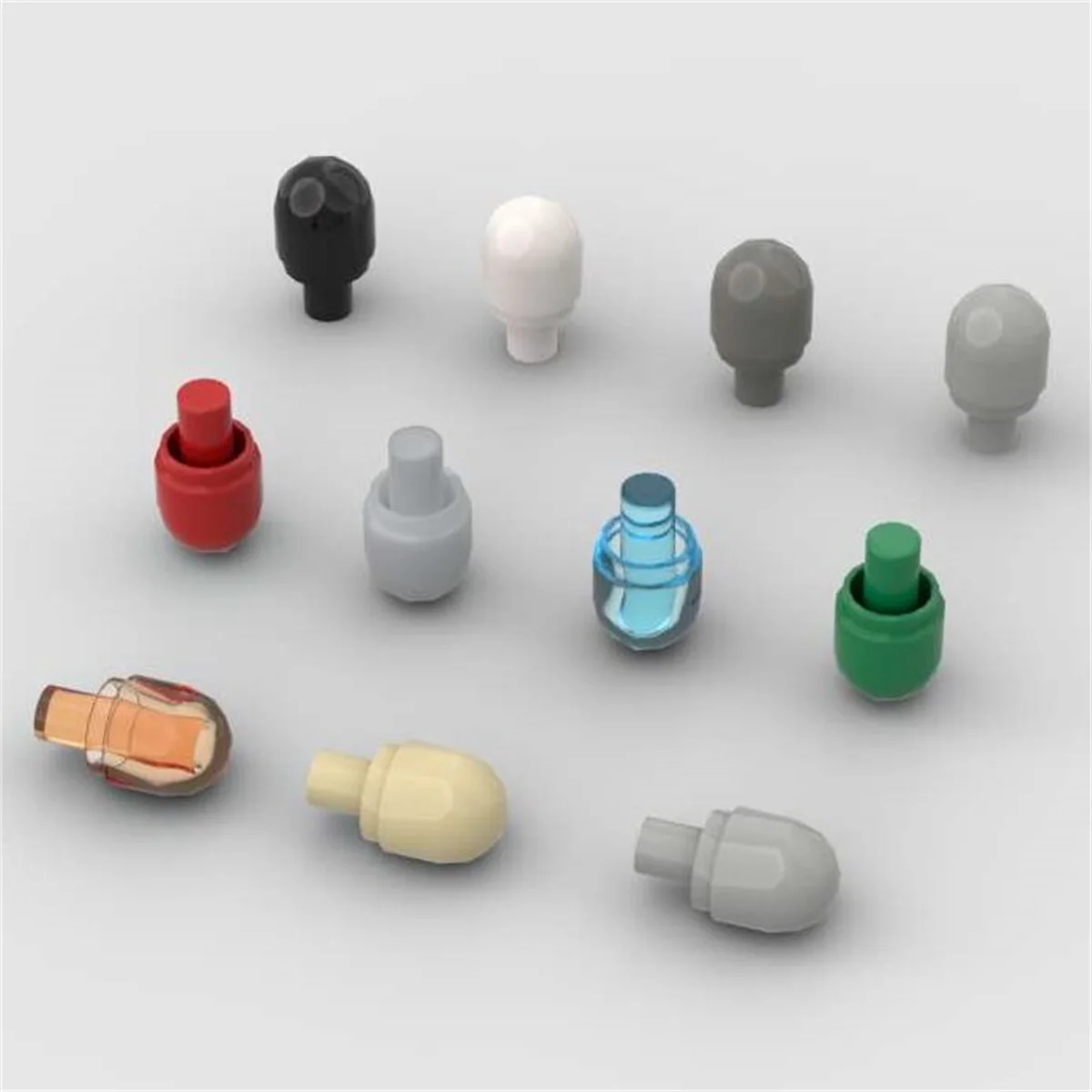 

10PCS Puzzle Particle 58176 Bar With Light Bulb Cover Building Blocks Kit Bricks Educational Toys Xmas Gifts