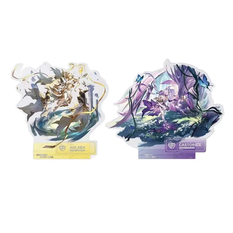 Hot Game Honkai Star Rail Acrylic Standee Figure Aglaea Castorice Standing Sign Model Plate Desktop Ornaments Cosplay Plaques