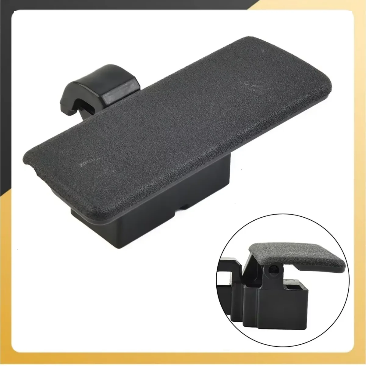 1pc Black Car Storage Glove Box Compartment Handle Glove Box Lid Handle Fit For Suzuki Swift 8.6x6x3cm PP Plastic Accessories