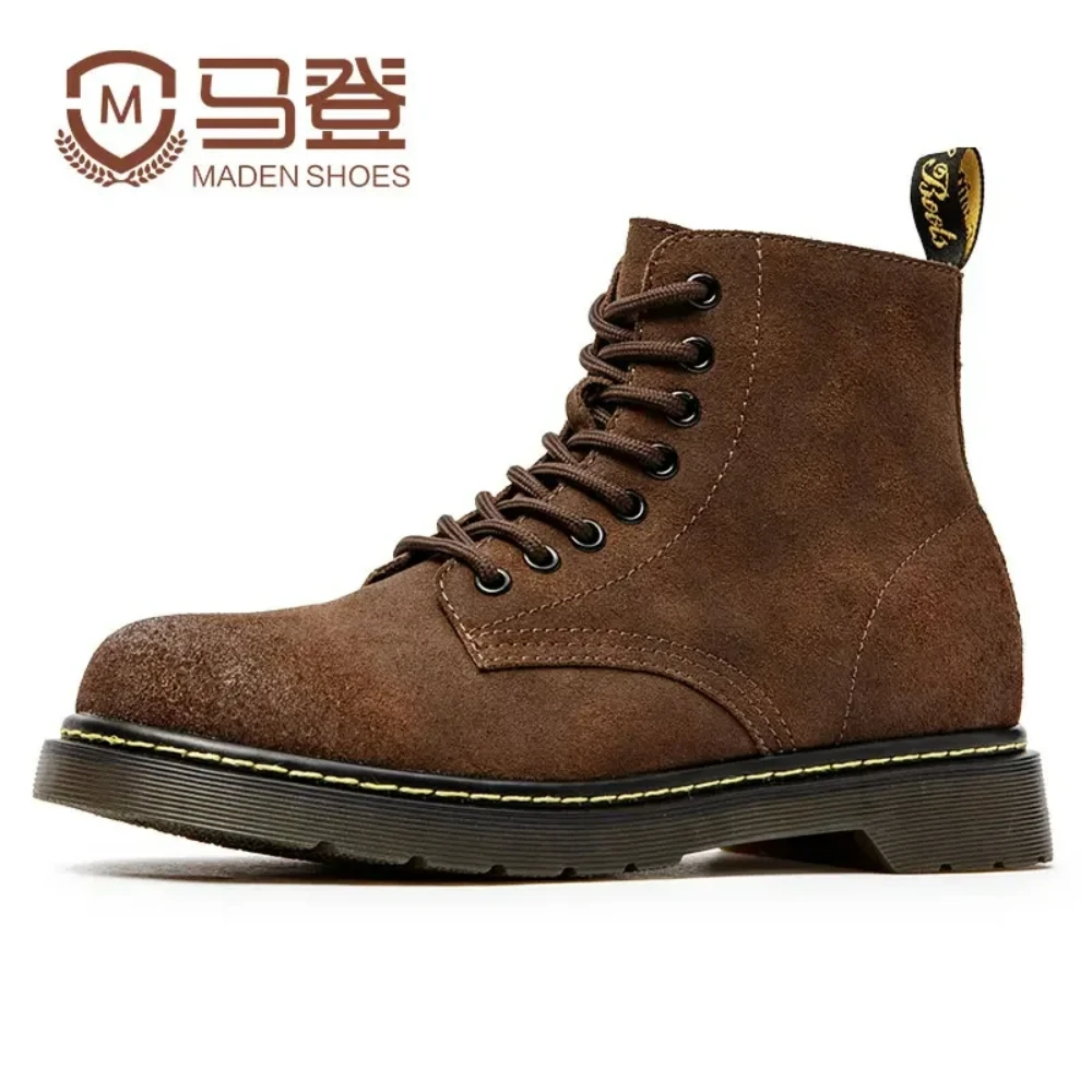 Maden Men Boots Comforta Lace-up High Quality Leather Men's Boots 2023 Autumn Fashion Shoes Man Durable outsole Men Casual Boots