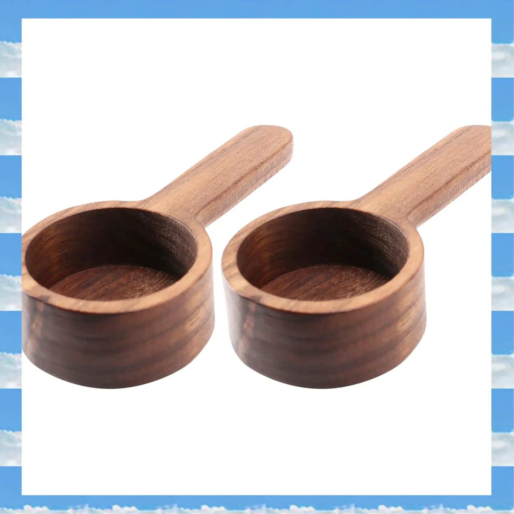 

A11I Wooden Measuring Spoon Set Kitchen Measuring Spoons Tea Coffee Scoop Sugar Spice Measure Spoon Measuring Tools,2 Pcs