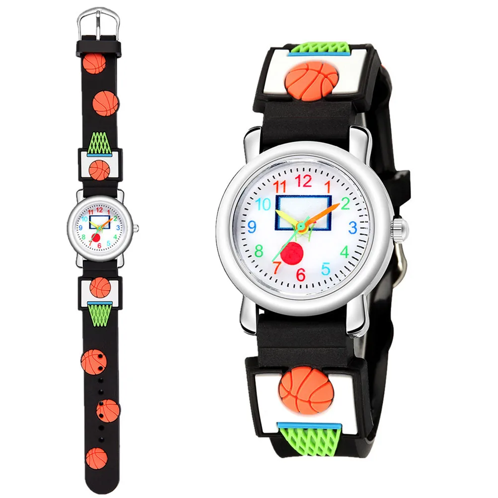 

1Pcs 3D Kids Wrist Watch Animated Cartoon Pattern Comfortable Strap Children Watch for Boys Girls Learning Clock Gift Wrist