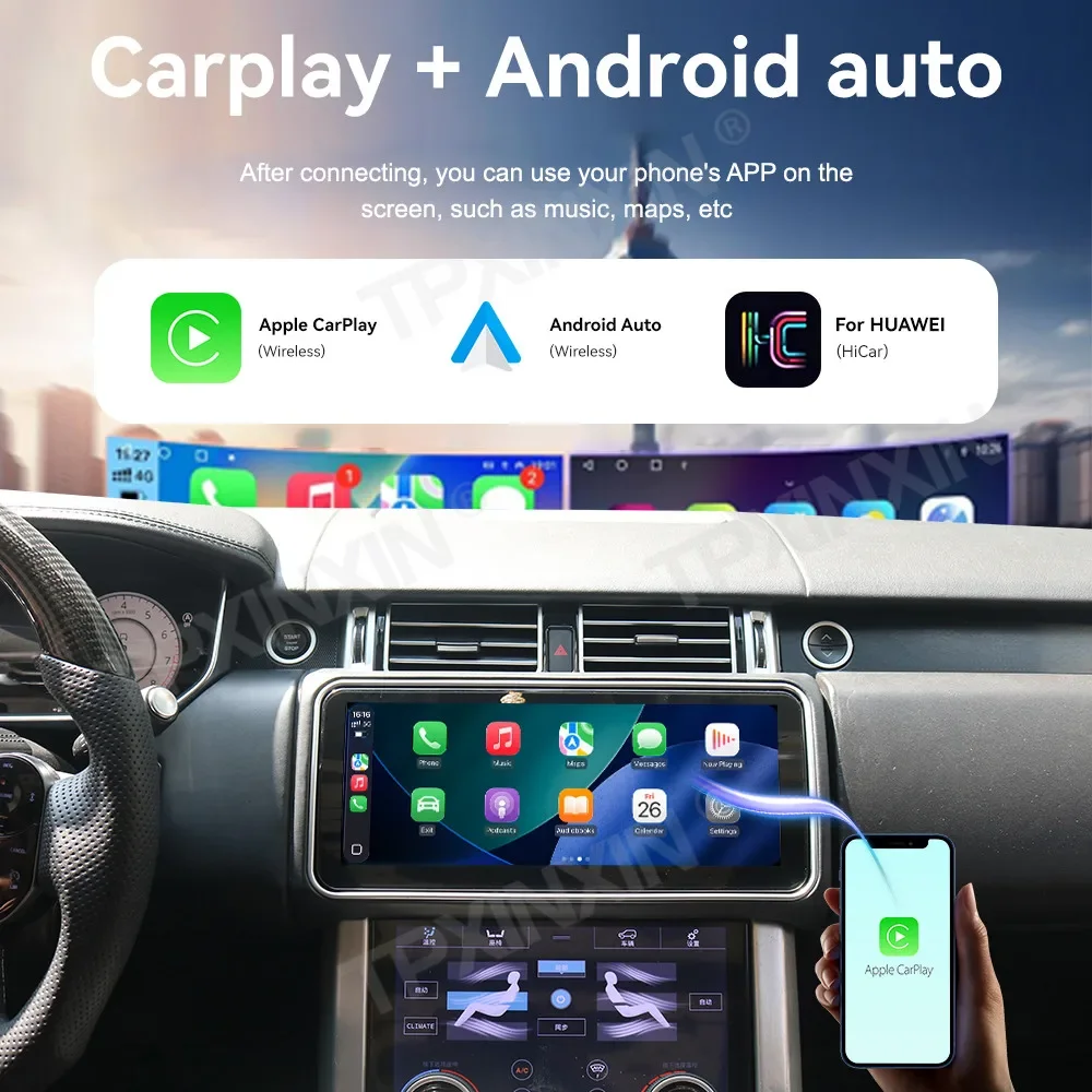 12.3 Inch Flip Screen Car Radio for Range Rover Sport 2013-2017 Carplay Android Auto Smart GPS Navigation Stereo