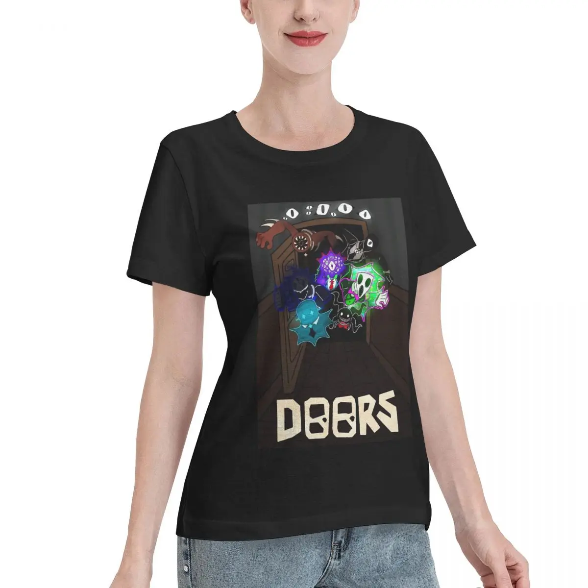 Great Deal Doors All Team Women's T-shirt Retro All Season T-Shirt
