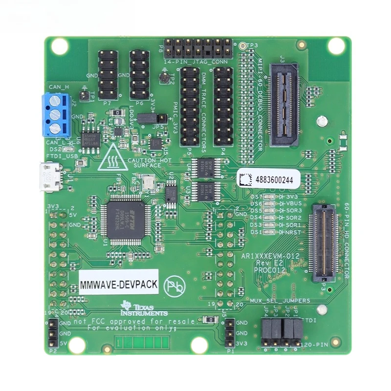 MMWAVE-DEVPACK Millimeter Wave Radar Development Kit with 1243BOOST, 1443, 1642 & TSW1400EVM Evaluation Modules