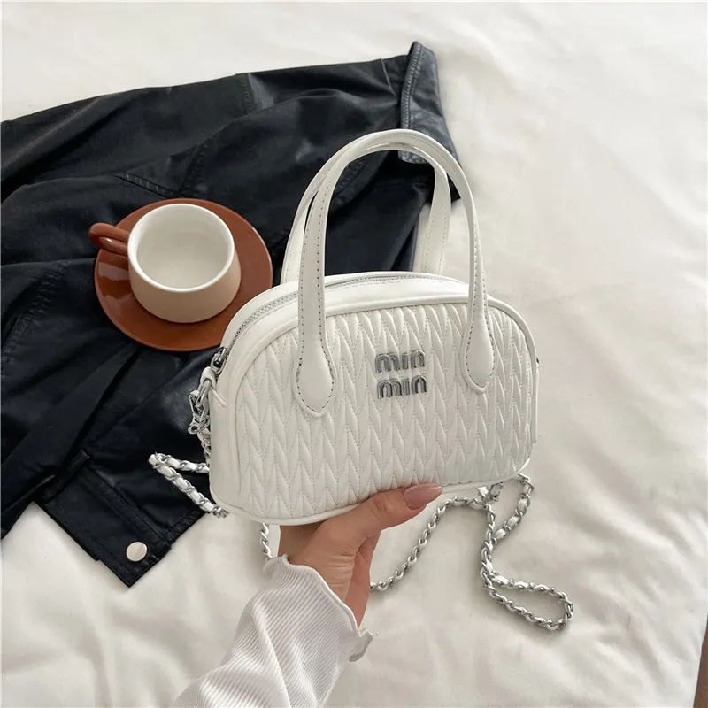 2025 Mini borsa quadrata di lusso da donna, borsa a mano e tracolla in pelle PU, borse a mano versatili per pendolari e viaggi da donna