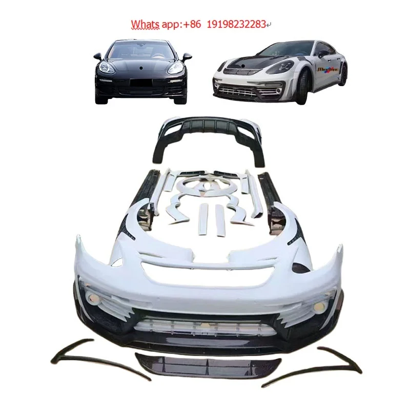 971 Обновление MSY, широкий дизайн кузова, комплект из полууглеродного волокна, автомобильный бампер, аксессуары для Porsche Panamera 971 2017-2020, комплект кузова
