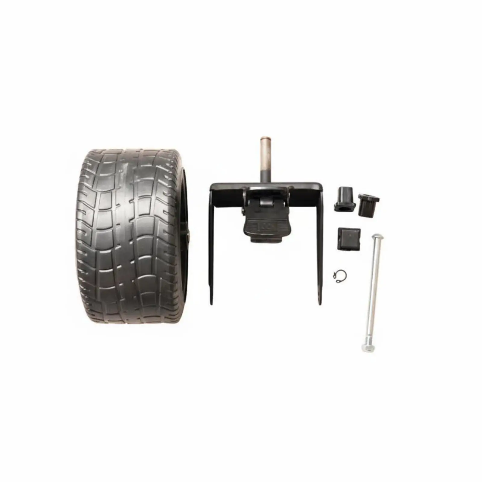 High-performance swivel caster with double bearing for caravans, wear-resistant