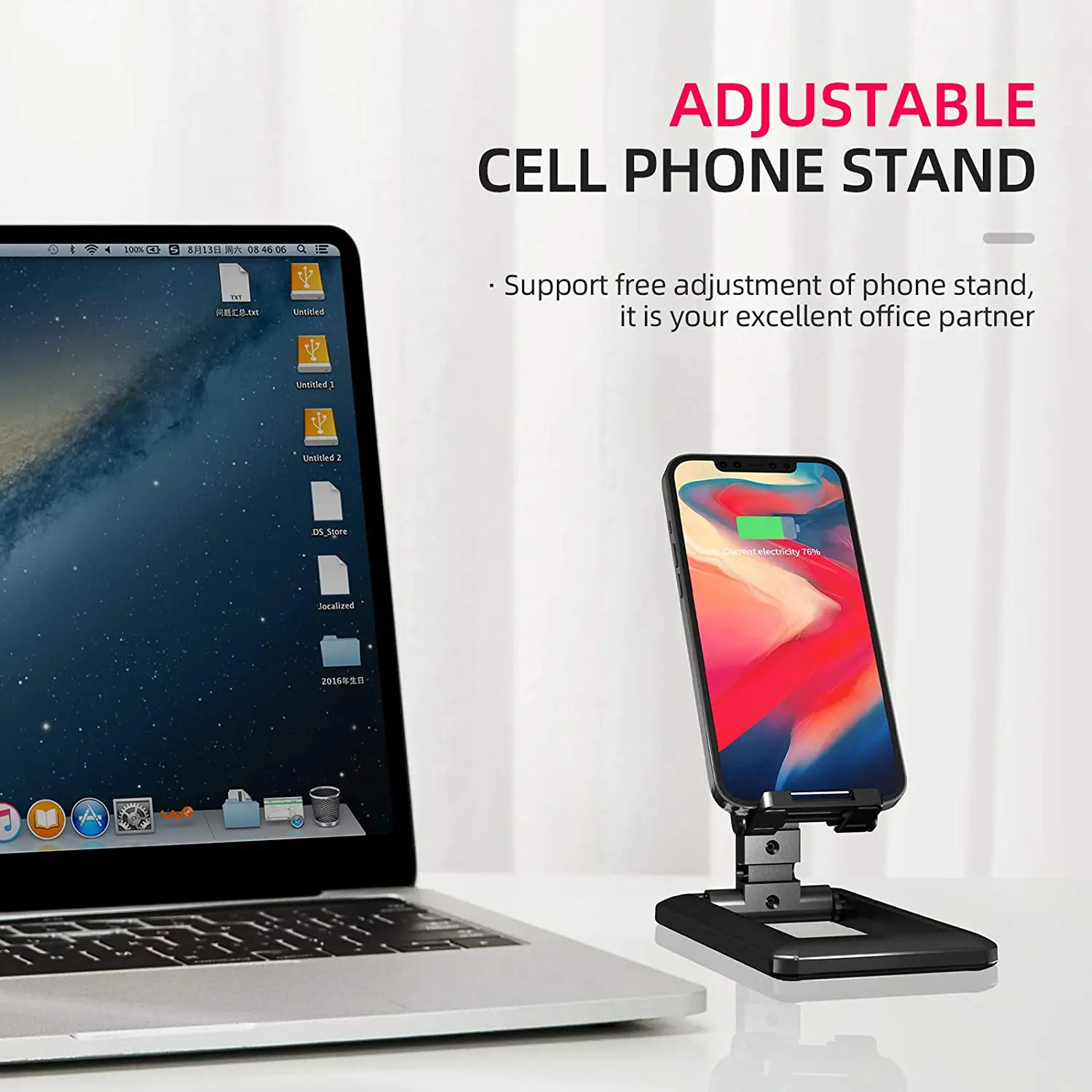 Foldable Tablet Phone Holder Desktop Mobile Phone Stand Adjustable Desk Bracket Smartphone Stand for iPad iPhone Samsung