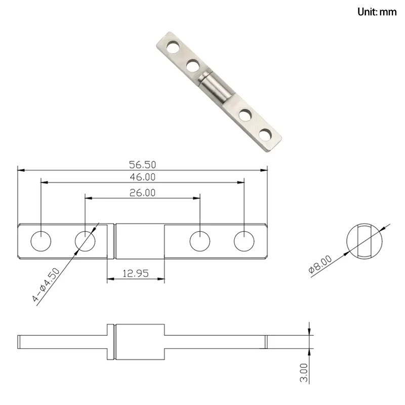 Zawias momentowy z wbudowanym prętem okrągłym 360 stopni Może dowolnie zatrzymać tłumienie Obrotowy zawias Przemysłowy sprzęt medyczny