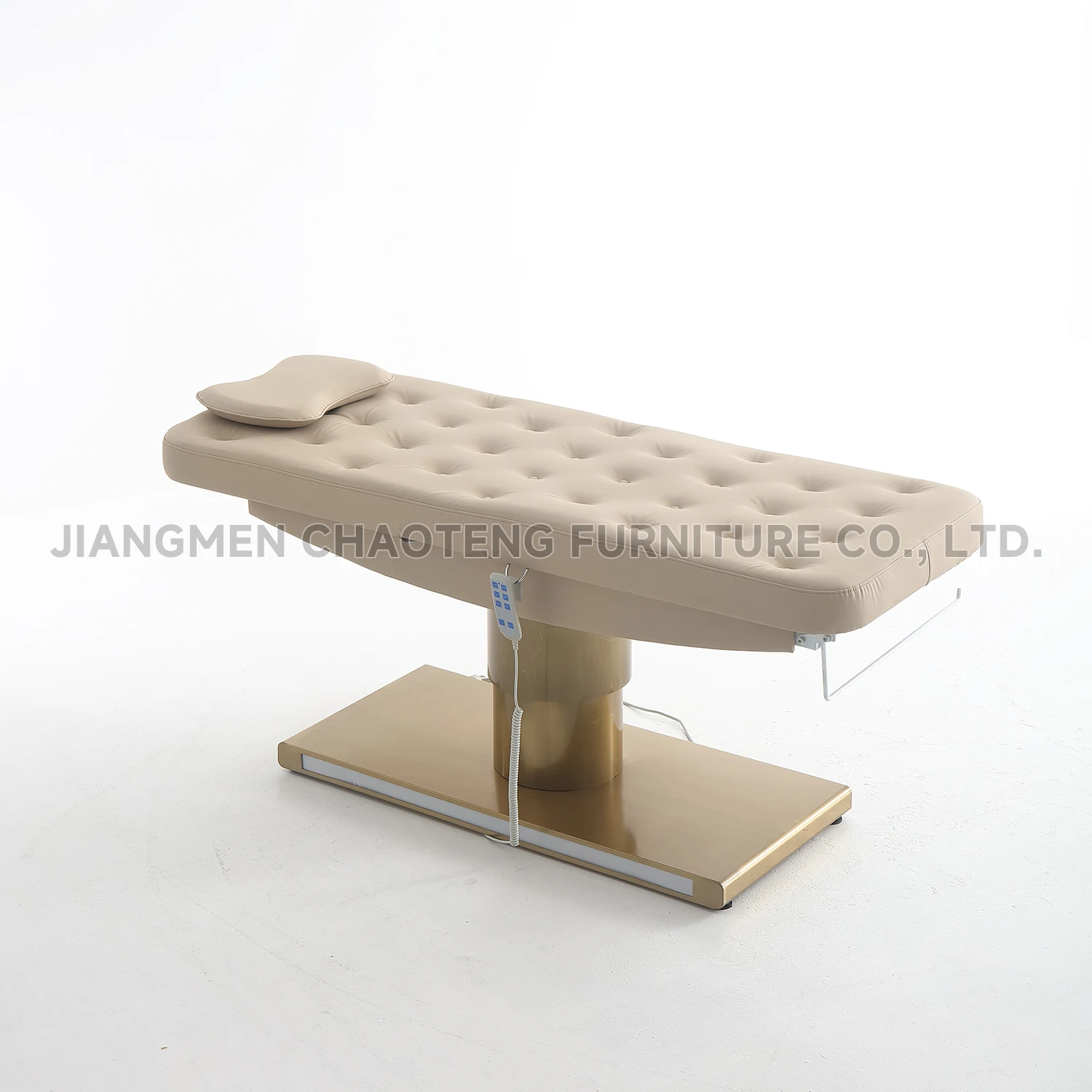 Elegant Modern Electric Beauty Bed Set Luxury Metal Base Beauty Salon Furniture Spa Facial Massage Table Chair Home Use
