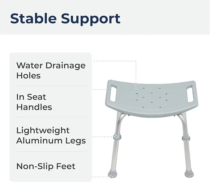 Simplywalk Aluminum Alloy 100KG Bath Shower Chair Widen Medical Paraplegic MDR CE Certification Distributor Support