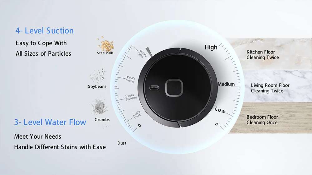 2022 nuova spazzatrice per vuoto laser autosvuotante robot wet dry sweep mop floor smart robot aspirapolvere con batteria da 5200mah