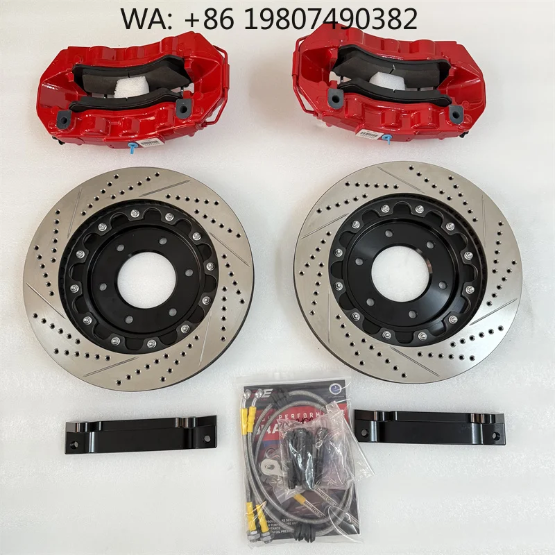 

380x34mm 6 Piston Brake Disc Kit High Performance Racing Modified Caliper System For 2019 Mid Size Luxury Sedan 20 Inch Wheel