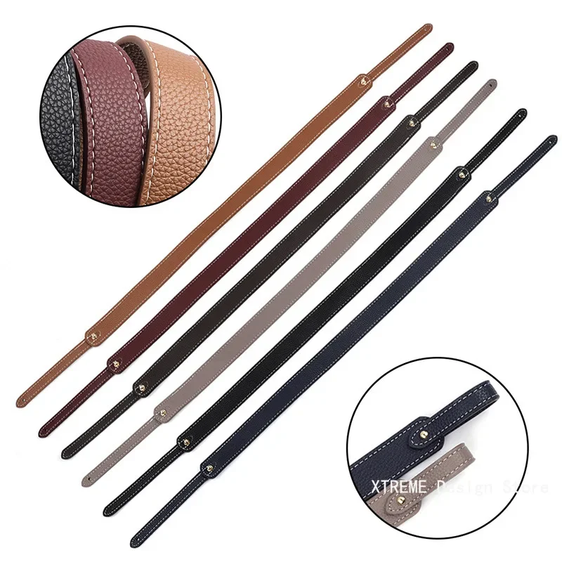 66cm Detachable Bag Handle Replacement Bag Strap Luxury Women Soft Leather Shoulder Strap Bag Accessories Lychee Pattern Strap