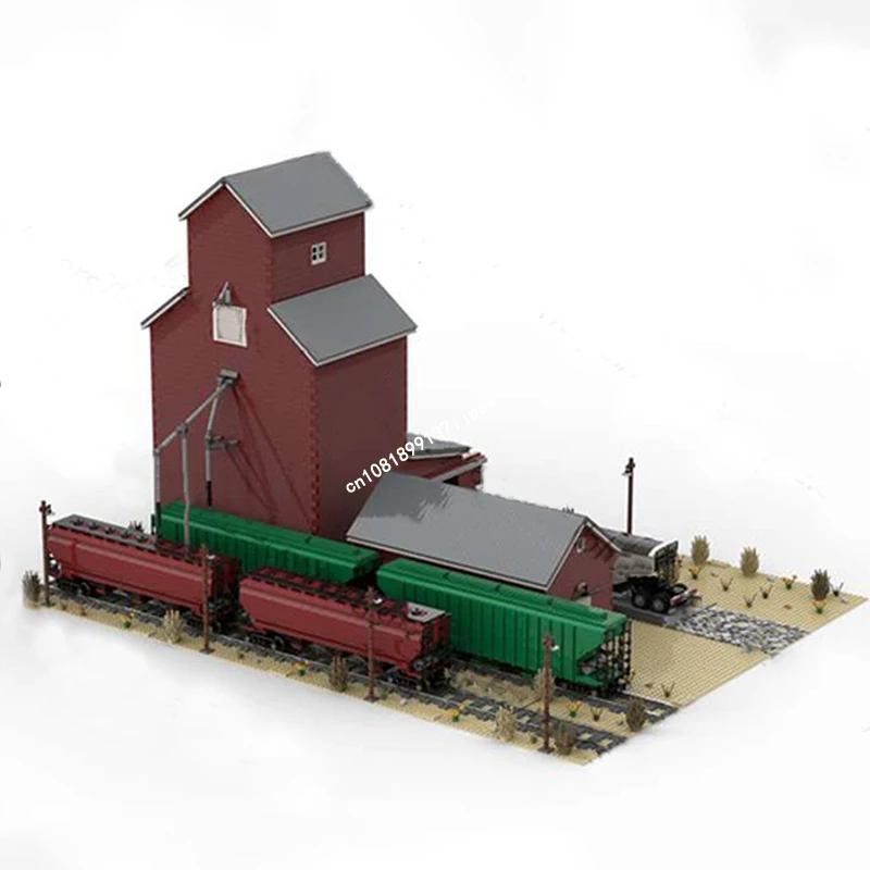 Nieuwe 8359 Stuks Stad Hot Selling Street View Moc Grain Co-Op Huis Model Custom Puzzels Diy Creatieve Ideeën kinderen Speelgoed Verjaardagscadeautjes