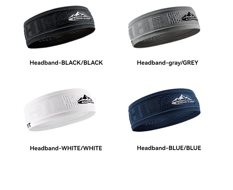 GTUBIKE Kühlendes, dehnbares Visier, Unisex-Schweißband für Damen und Herren, kein Slip-Band, leicht, Leistung, Laufen, Sonnenschutz – Detail 10
