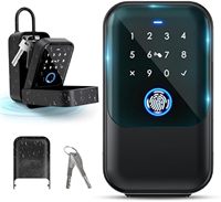 YRHAND TTlock password Smart Fingerprint Digital card Inteligente Tuya Electronic Portable IP66 Lock Boxes For Smart Home