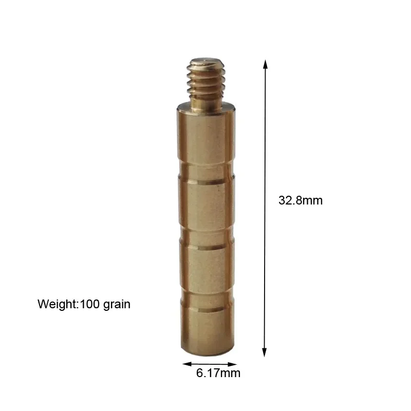 Counterweight Balancer for Aluminum Inster Broadhead Bows and Arrow Hunting, Additional Weight Bob-Weight, 25g, 50g, 100g, 6 Pcs