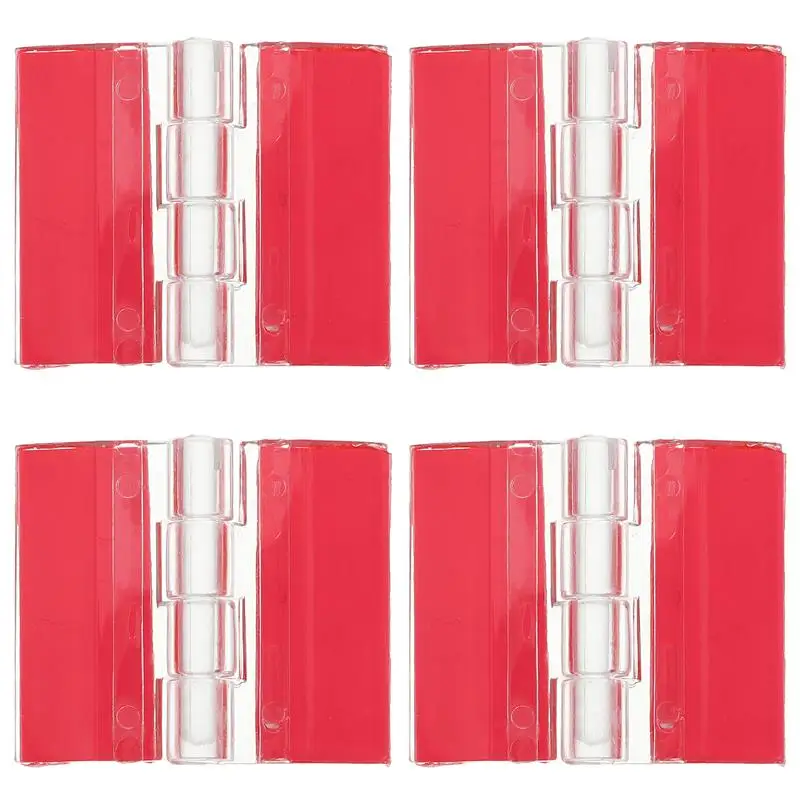 4Pcs Acrylic Self-adhesive Hinges Replacement Multi-functional Flexible Hinges for Cabinet Box