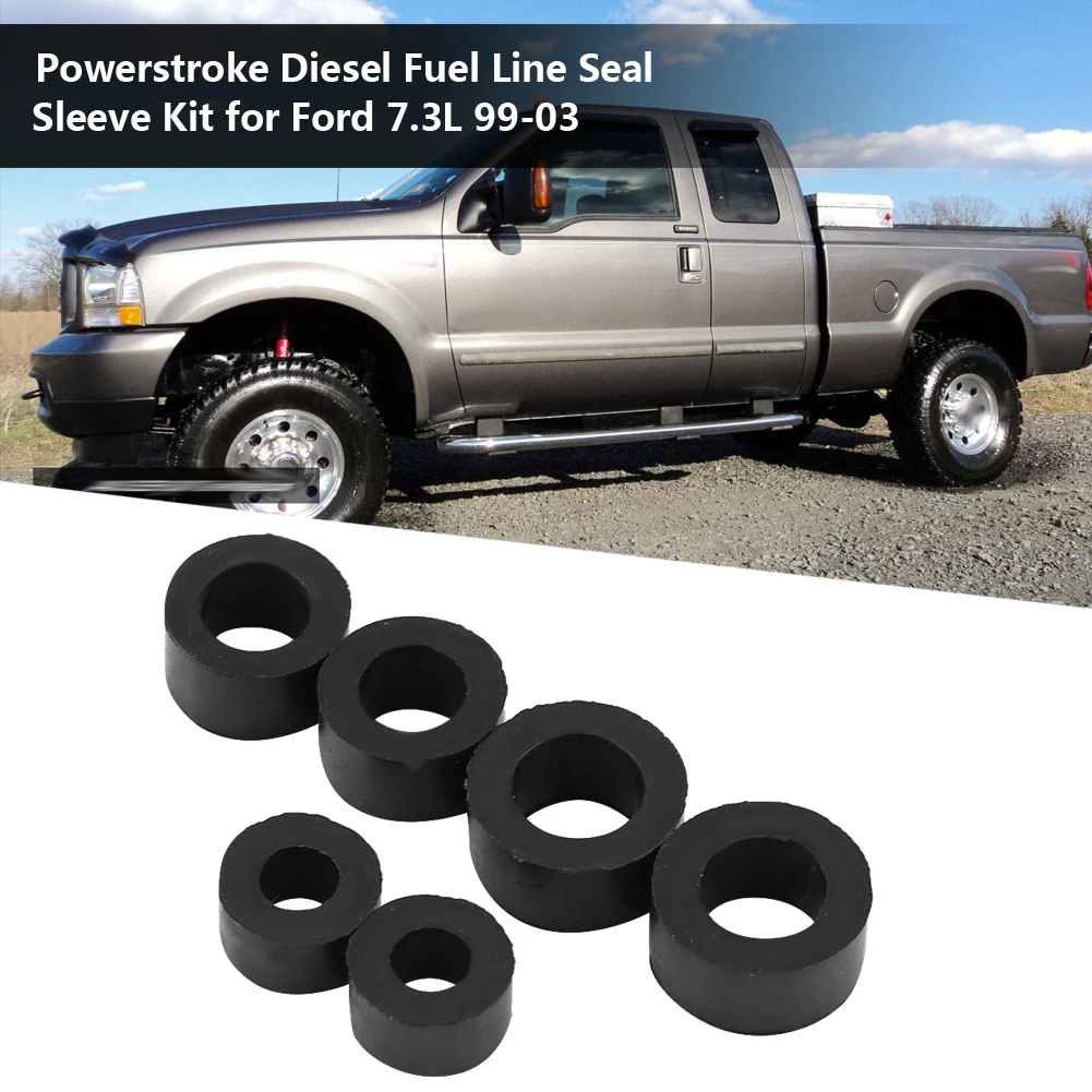 Diesel Fuel Line Seal Sleeve Kit For Ford Powerstroke  7.3L 99‑03