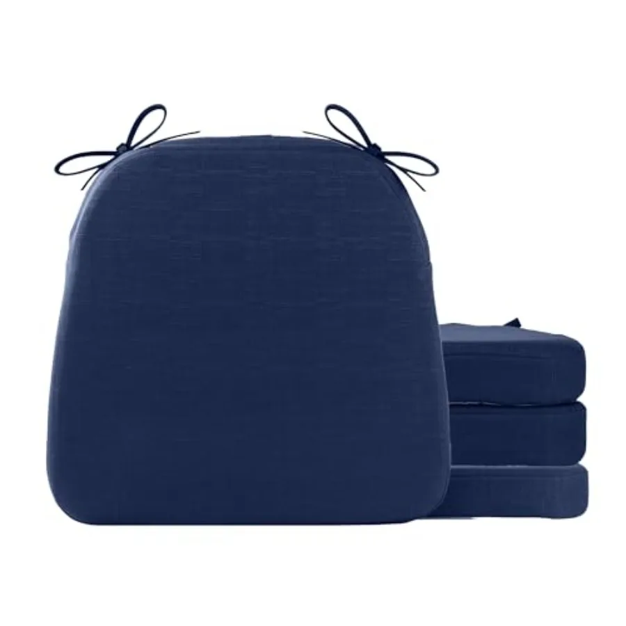 

Подушки для стульев с завязками, накладки на кухонные стулья с нескользящей основой и съемным чехлом, для использования в помещении/на улице.