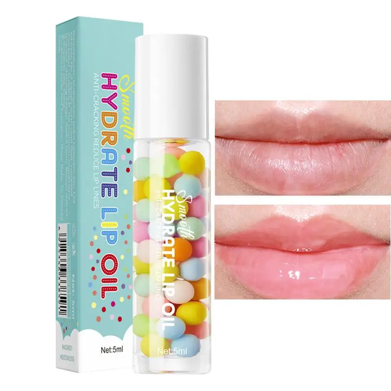 Aceite labial hidratante, aceite labial seco agrietado y agrietado, brillo de labios hidratante, reparación, Reduce las líneas finas, suero nutritivo para labios