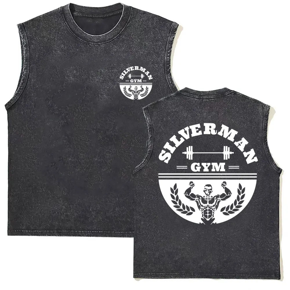 2026 NEU Vintage Washed Doppelseitig Bedrucktes Tanktop für Herren und Damen – Oversized Retro Fitness Gym Freizeit Ärmellose Weste Herren Tanktop – Detail 35